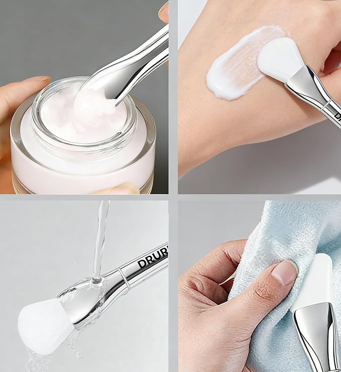 Silicone Mask Brush Applicator for Face Even Coverage Tool Durable Beauty Spatula Easy to Clean Korean Beauty Skincare Accessory