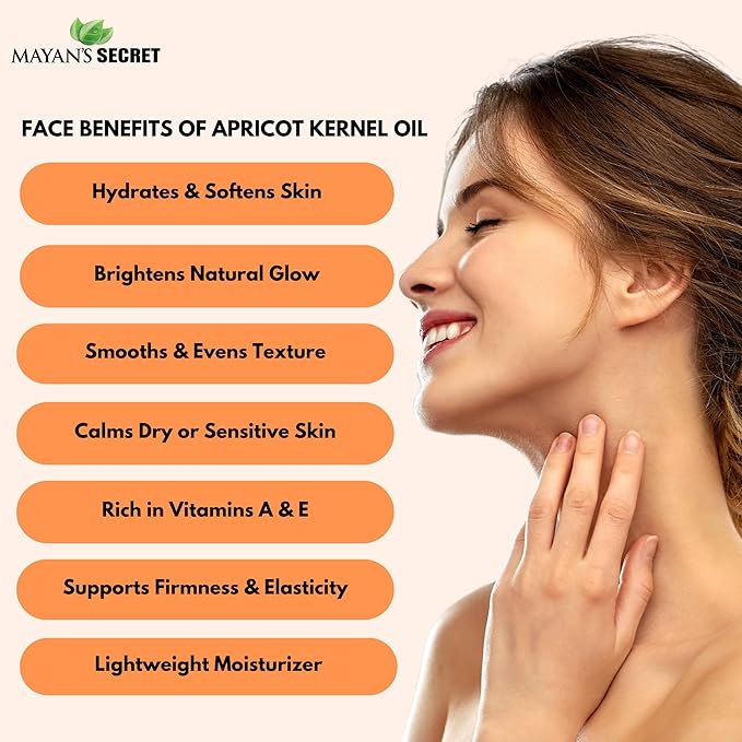 Pure Carrier and Essential Oils for Skin Care, Hair, Body Moisturizer for Face-Anti Aging Skin Care (Apricot Oil, 4oz)