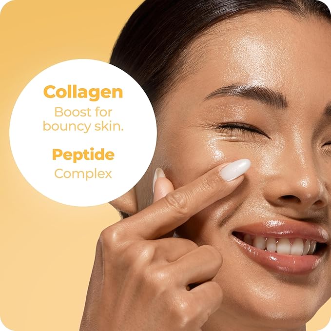 Face Cream Moisturizer for Women, Facial Lotion for Dry Skin, Hydrating Face Moisturizer, Moisturizing Collagen Peptide Cream, Japanese Skin Care, Made in Japan, 1.7 Fl.Oz, Light Fragrance.