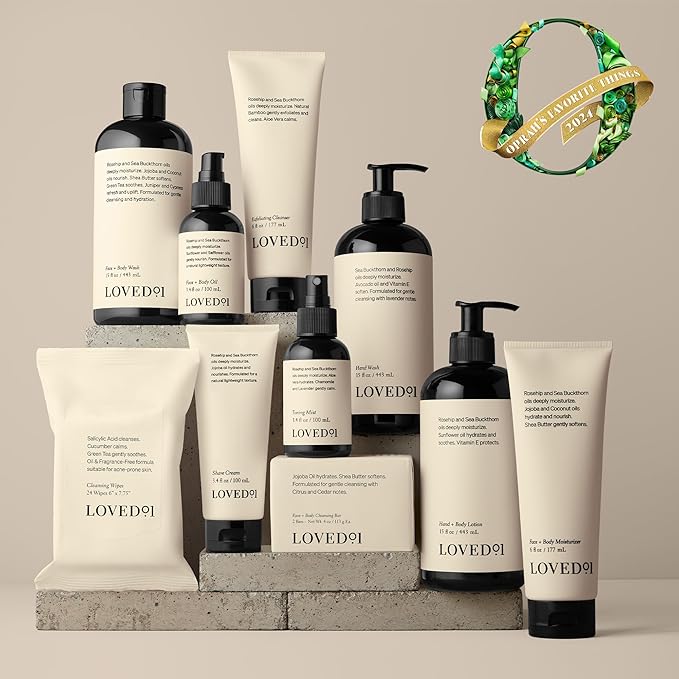 Loved01 Face & Body Toning Mist, John Legend Skincare, Hydrating & Cleansing Serum, Moisturizing Spray, Alcohol-Free, Formulated with Witch Hazel & Aloe Vera, 3.4 oz
