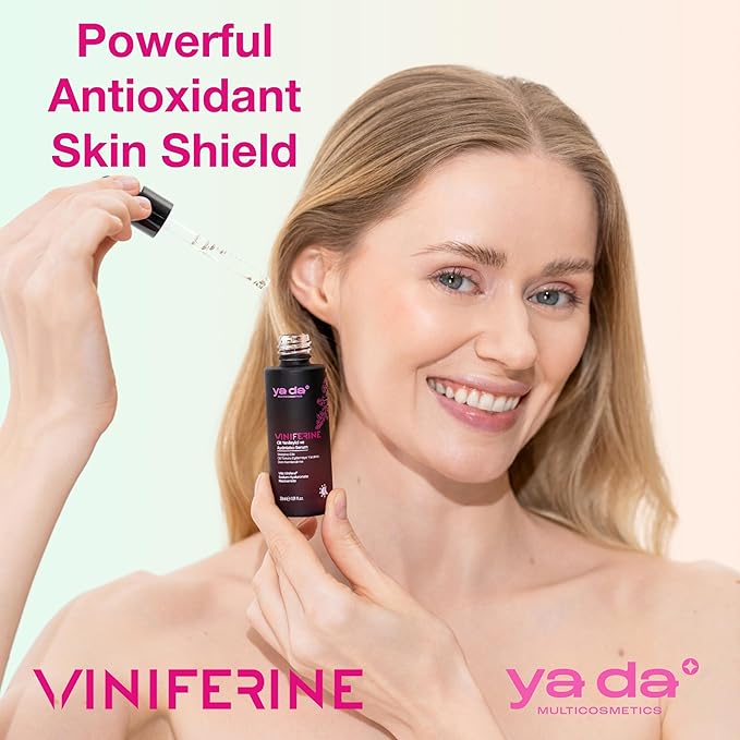 Yada Cosmetics Viniferine 4-Pc Set: Cleanser, Toner (5.07 fl oz), Serum (1.01 fl oz), Cream (1.69 fl oz). Dark Spot Corrector & Anti-Aging Routine. Brightening Skincare Kit. Vegan & Cruelty-Free