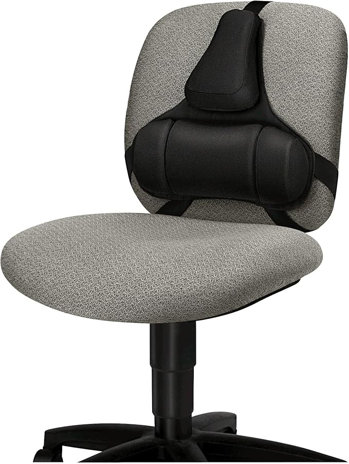 Fellowes Professional Series Back Support, Black (8037601) (Pack of 2)
