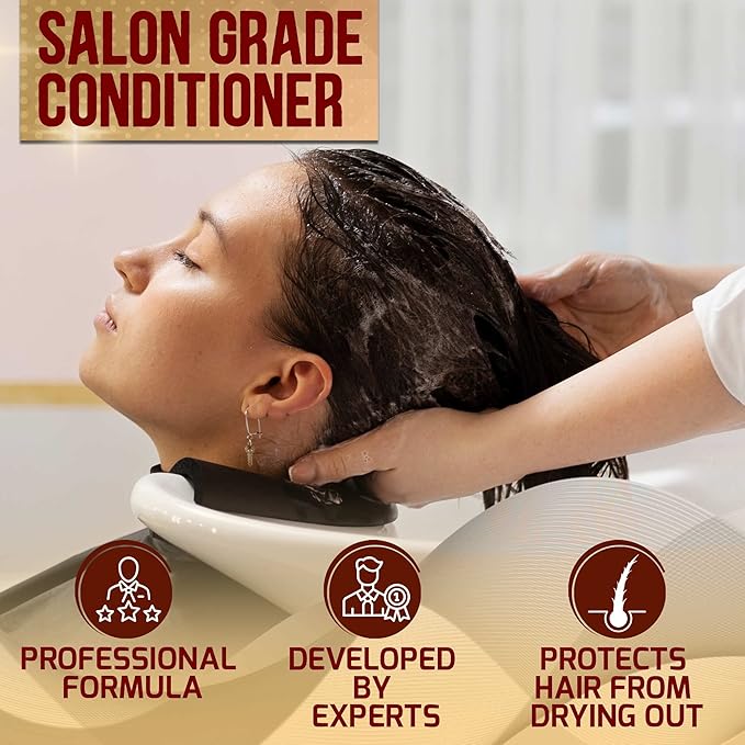 Moroccan Argan Oil Conditioner - Sulfate Free Products for Women and Men - Deep Moisturizing for Dry, Curly, Colored, Damaged Hair - Hydrating Repair, Salon Grade Formula for All Hair Types