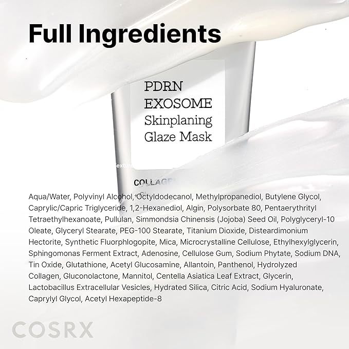 COSRX PDRN EXOSOME Glaze Wrapping Mask with SALMON DNA PDRN, Easy Peel-Off Overnight Mask for Glass Skin, Firmness, Elasticity & Skin Texture Care,1.69 fl. Oz, Korean Skin Care