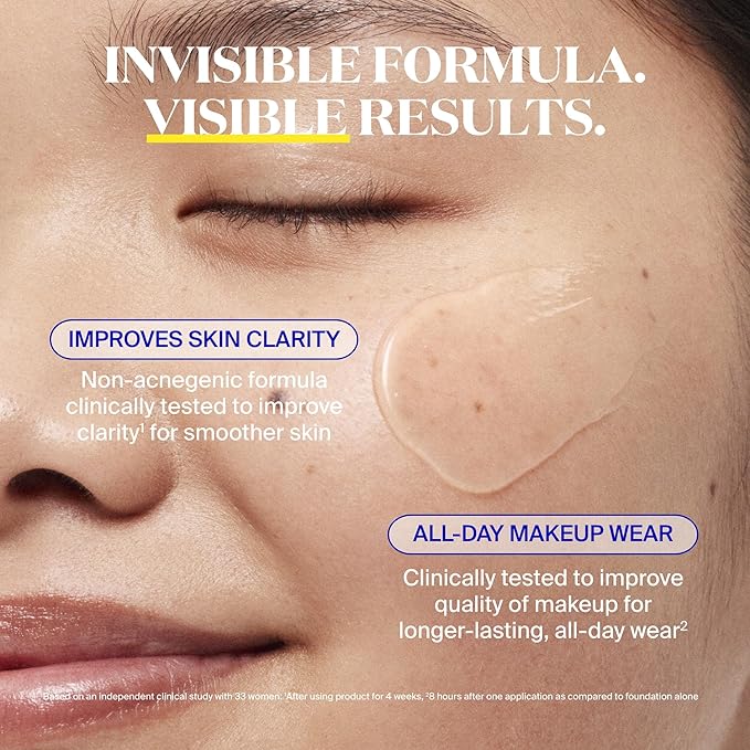 Supergoop! Unseen Sunscreen - SPF 50 - Clear & Invisible Face Sunscreen + Broad Spectrum + Makeup-Gripping Primer - Weightless, Scentless, Oil Free - For All Skin Types & Tones - 0.68 fl oz, 2 Pack
