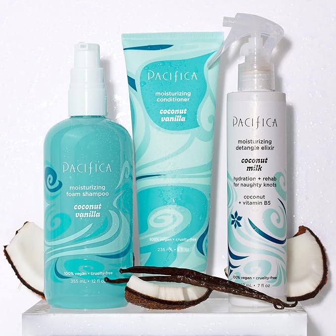 Pacifica Conditioner Moisturizing Coconut Vanilla, 8 Fl Oz