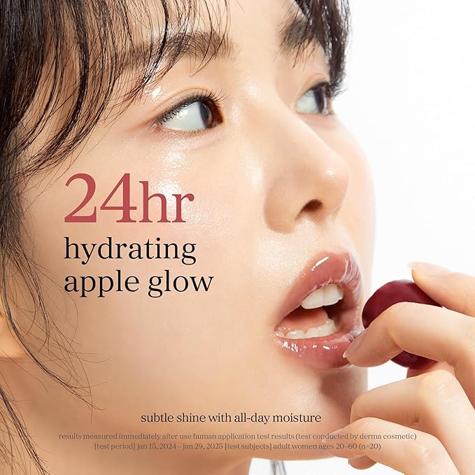 NOONI Korean Lip Oil - Applewine | Long-Lasting, Moisturizing, Plumping, Revitalizing for Dry Lips, Waterproof, No Peel Off, Hydrating Lip Stain, Stocking Stuffers, Gifts For Women, 0.12 FL Oz