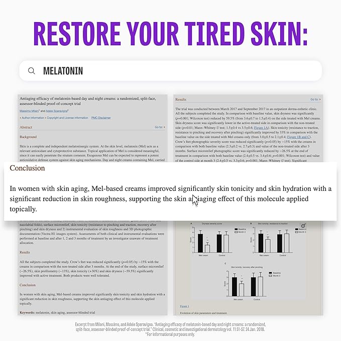 MAXCLINIC Time Return Melatonin for Dark Circles & Fine Lines | Clarifying Cream for Bags Under Eyes | Firming Eye Cream for Fine Lines| Moisturizing for Eye Care (0.70 oz)