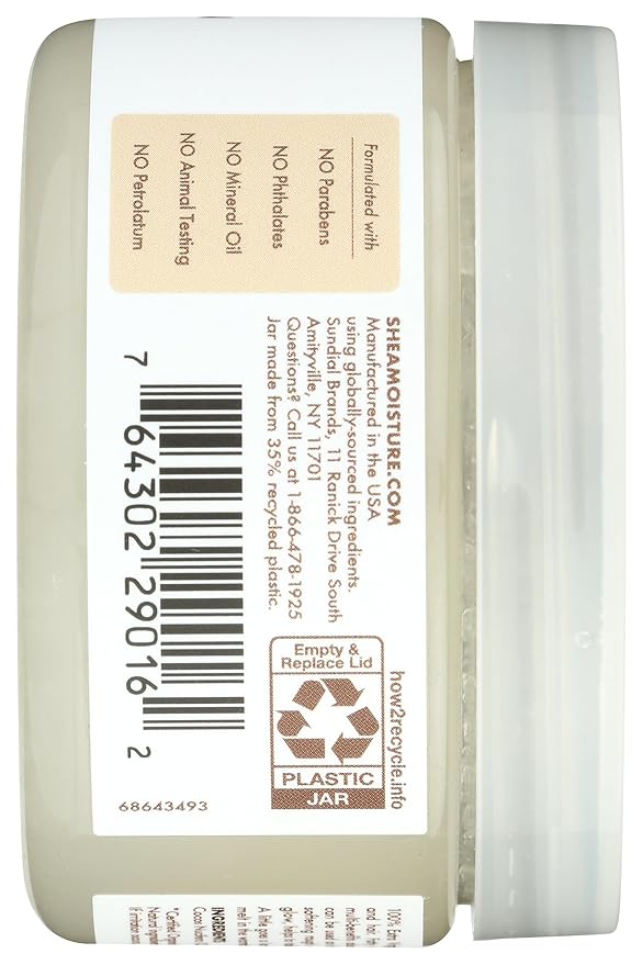 SheaMoisture 100% Extra Virgin Coconut Oil for Trial & Travel Nourishing for All Hair & Skin Types 3.2 oz