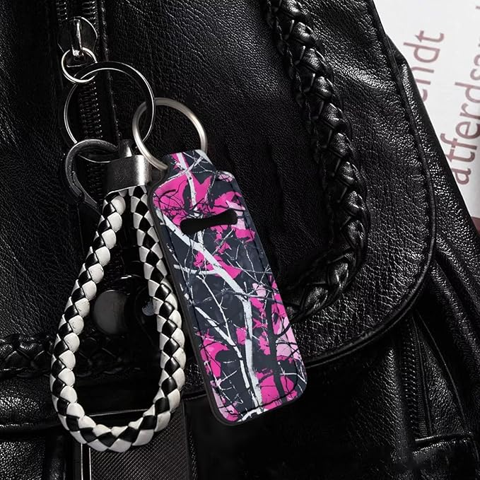 Pensura Chapstick Holder Keychain Fashion 5 Pcs Car Keychain Holder Portable Chapstick Holder Keep from Scratched and Dust