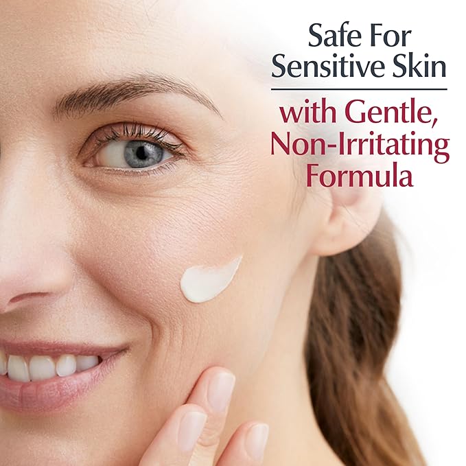 Eucerin Q10 Anti-Wrinkle Face Cream, Unscented Face Cream for Sensitive Skin, 1.7 Oz Jar (Pack of 12)