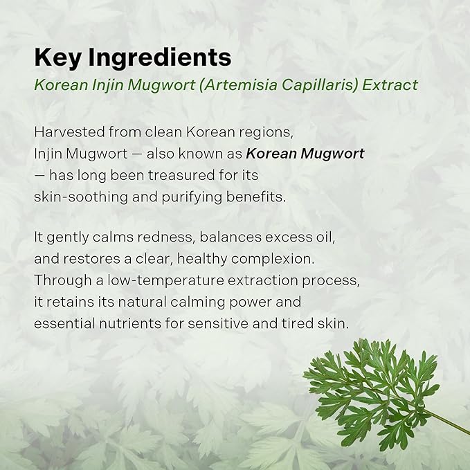 ALIVELAB Injin Mugwort Calming Toner for Sensitive and Acne-Prone Skin, Soothing and Hydrating Facial Toner, Balances Skin pH, Gentle Daily Korean Skincare, 5.07 fl oz