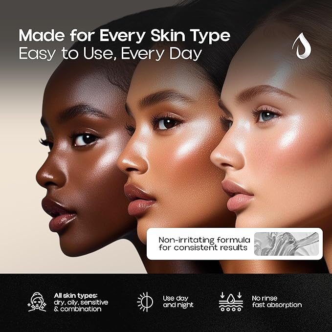 Gentle BHA Liquid Exfoliant - Face Exfoliator with 2% Salicylic Acid & 5% Niacinamide | Anti-Aging Daily Leave-On Exfoliating Toner, Smooths Texture, Hydrates, Unclogs & Refines Pores for Glowing Skin