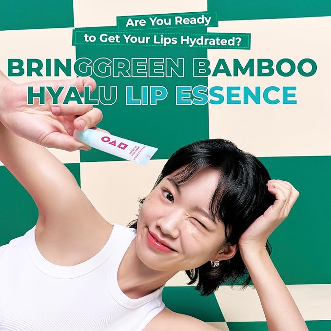 BRING GREEN Tea Tree CICA Sun Cushion + Squid Game Lip Essence Set | SPF 50+ Zinc Mineral Sunscreen & Hydrating Bamboo Lip Duo | Korean Skincare x Netflix Special Edition