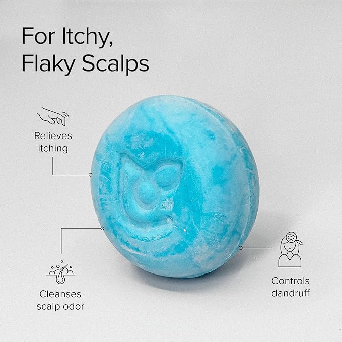 Maka Nature Tea Tree Shampoo Bar for Itchy Scalp & Dandruff, Clarifying Solid Shampoo Bar for Buildup Removal, Vegan Korean Shampoo Bar, pH Balanced Hair Care, Eco Friendly Plastic Free, 3.35 oz