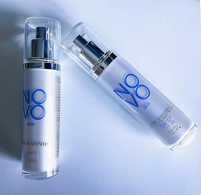 Collagen Boosting Sunscreen + Moisturizer SPF 45 w/ Hyaluronic Acid & Niacinamide. Anti aging. Broad Spectrum UVA / UVB / Blue light. Mineral based Zinc Oxide lotion, Non greasy, Oil-free. No White Cast. 2.0 oz pump