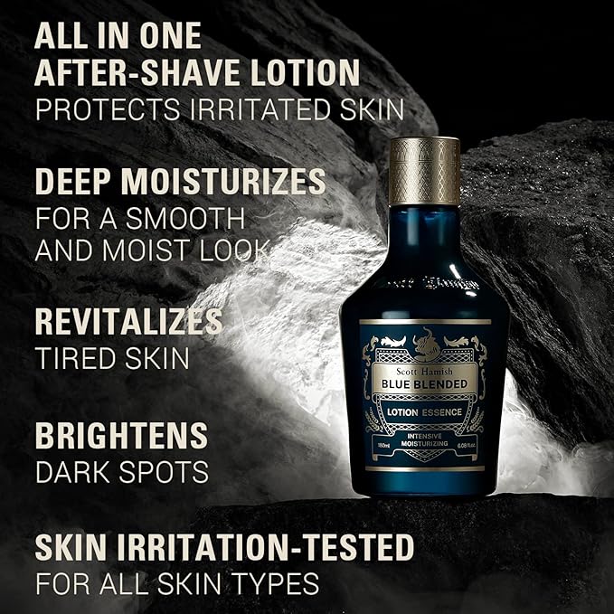 Scott Hamish Blue Blended Lotion Essence + Blue Blended Toner Essence Bundle