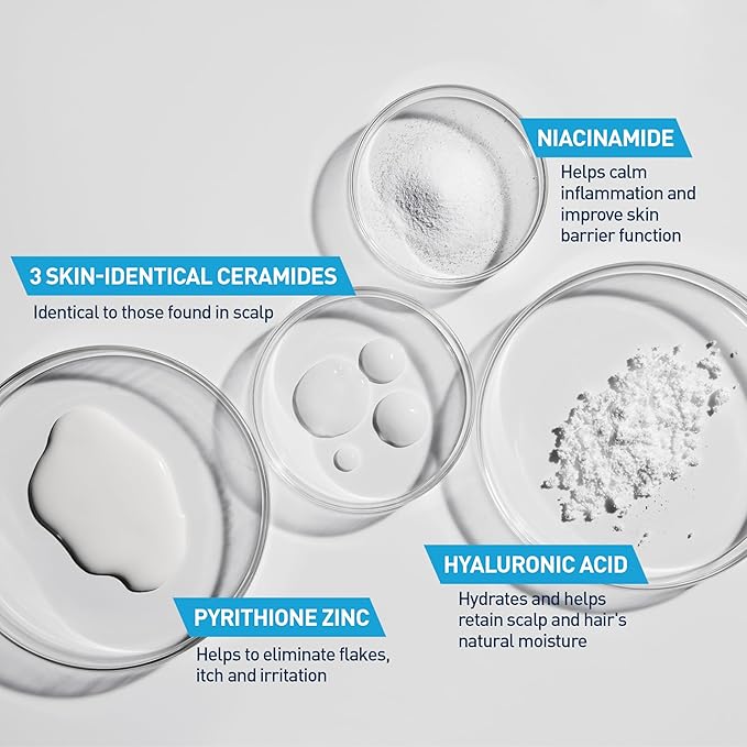 CeraVe Hydrating Anti Dandruff Conditioner, 0.5% Pyrithione Zinc Dandruff Treatment With Ceramides, Hyaluronic Acid & Niacinamide, Helps Eliminate Flakes & Reduce Itchy Scalp, Sulfate Free Conditioner | Hydrating