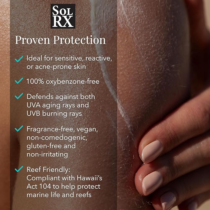 SolRX Sport Sunscreen SPF 30 Dry Spray, 6 oz – Broad Spectrum UVA/UVB, Water & Sweat Resistant, Reef Friendly Formula, Fast-Drying Continuous Sunblock Spray for Active Outdoor Protection