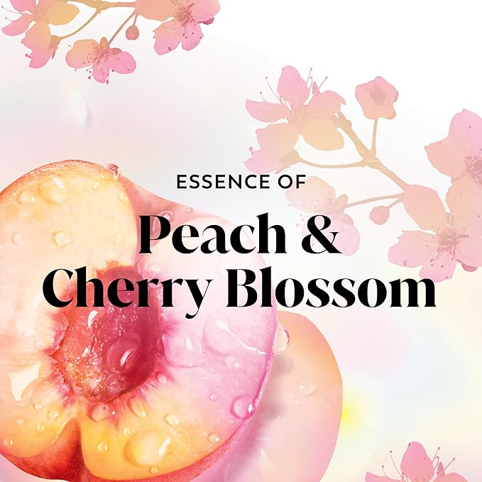 Olay Body Wash for Women, Fresh Radiance, Refreshing & Renewing, Made with Plant Based Cleansers, B3 Botanical Complex, For All Skin Types, Peach & Cherry Blossom Scent, 33 fl oz