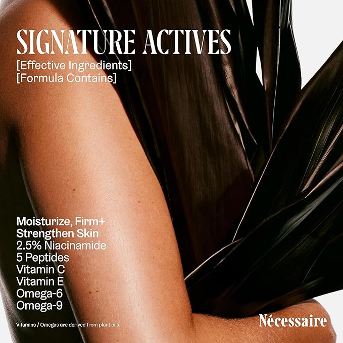 Nécessaire The Body Lotion – Santal - Multi-Peptide - Firming Body Lotion for Women + Men. 2.5% Niacinamide. Non-Comedogenic Moisturizer for Sensitive Skin. Dermatologist-Tested – 200ml/6.8 fl oz