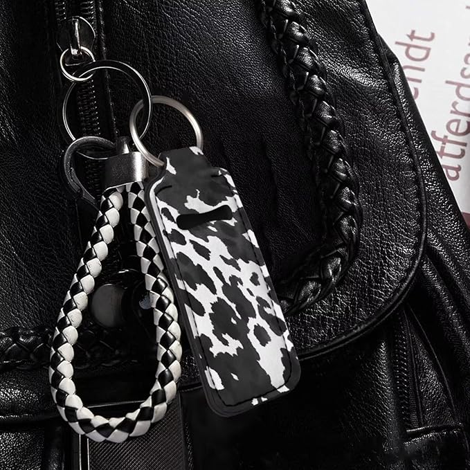 Pensura Chapstick Holder Keychain Fashion 5 Pcs Car Keychain Holder Portable Chapstick Holder Keep from Scratched and Dust