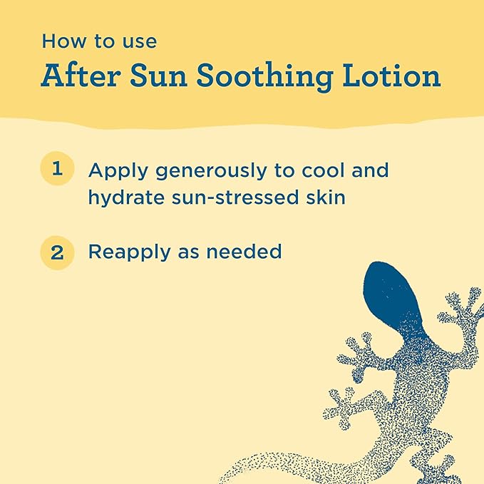 BLUE LIZARD After Sun Soothing Lotion, Lightweight Formula with Shea Butter, Soothes and Moisturizes, Proven to Reduce the Look of Redness, Instant Hydration, Vegan, Hypoallergenic, 6 oz.
