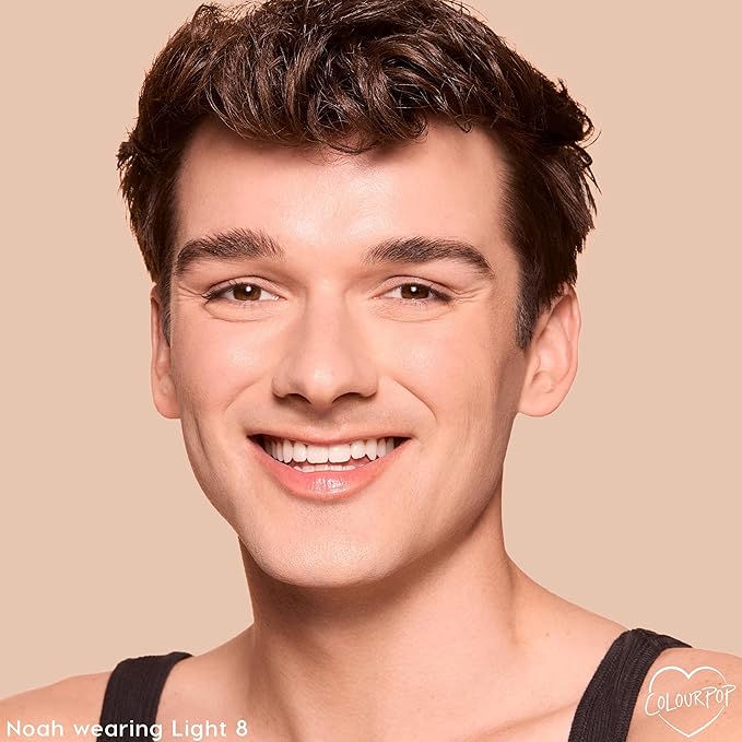 ColourPop Pretty Fresh Tinted Foundation Stick - Balm to Cream Foundation with Light to Medium Coverage - Infused with Hydrating Hyaluronic Acid, Peptides & Niacinamide - Light 8 (0.29 oz)