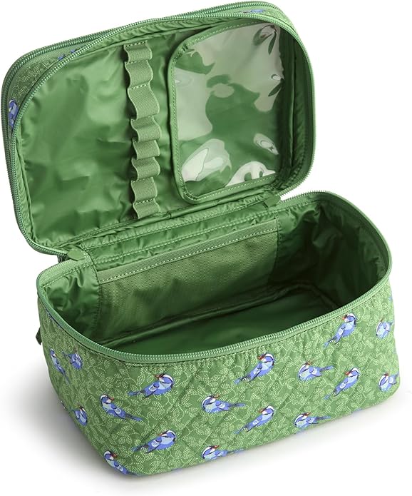 Vera Bradley Women's Premium Cotton Brush Up Cosmetic Case