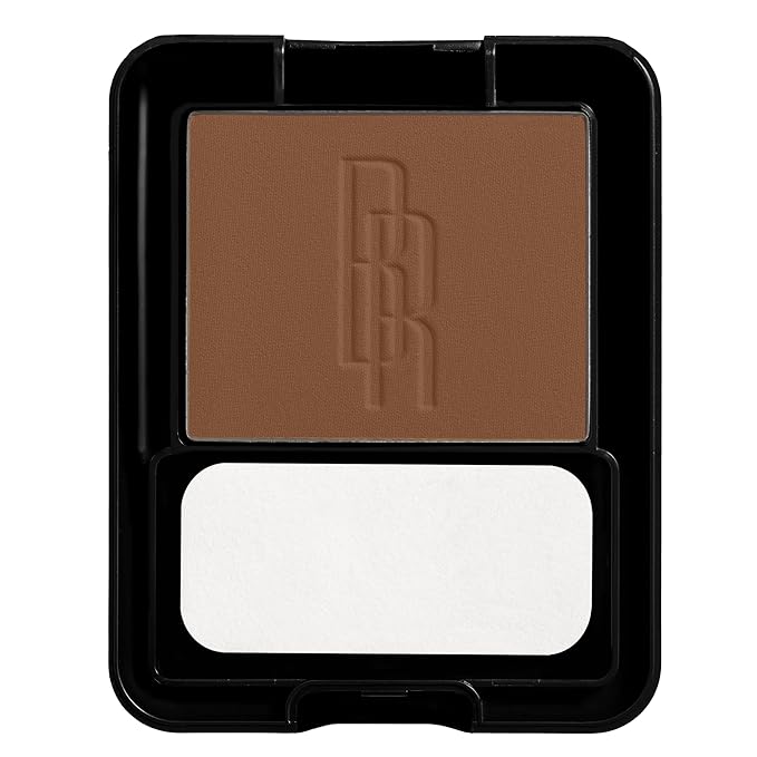 Black Radiance Pressed Powder, Pigment-Rich Matte Finish for Light Skin Tones, Oil-Absorbing Compact with Mirror & Sponge - Creamy Beige