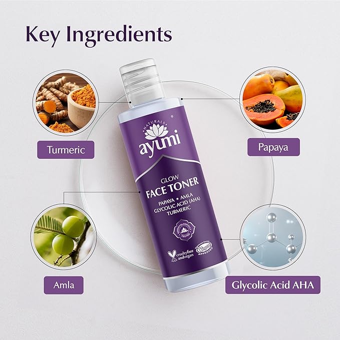 Ayumi Turmeric Face Toner for Women & Men | Hydrating Toner | 5 Fl Oz