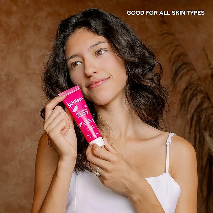 pūrlisse Dragonfruit + Niacinamide Hydrating Face Moisturizer - Face Moisturizer for Radiance & Improved Texture - Strengthens Skin Barrier, Reduces Blemishes & Fights Signs of Aging (1.7 Fl oz)