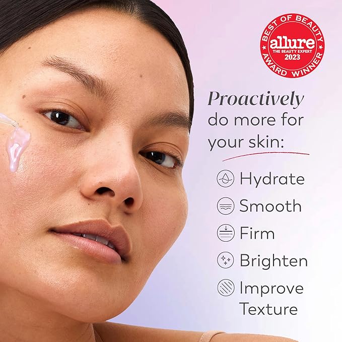 Olay Super Serum - Glow Serum for Face - Activated Niacinamide, Vitamin C & E, Collagen Peptide, AHA - 5-in-1 Benefits - Brightens, Hydrates, Smooths, Firms, Evens Tone, Proactive Anti-Aging, 1.7 Oz
