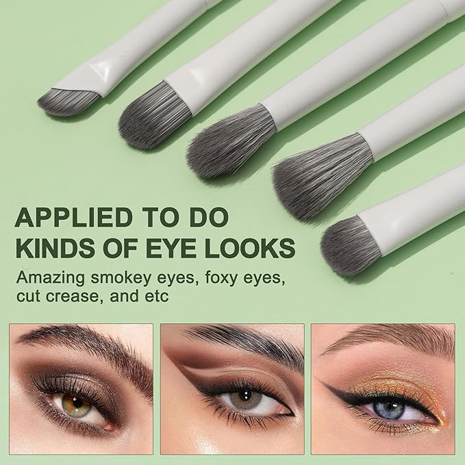 20 Pcs Pro Grade Makeup Brushes Set with Dense Ultra Soft Vegan Bristle,Elegant Design Make up Brushes for Powder, Foundation,Bronzer,Highlight,Face Blending Contour, Concealer, Eye shadow
