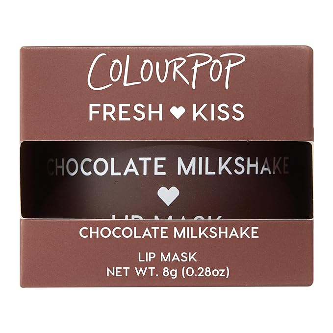 ColourPop Fresh Kiss Lip Mask - Leave-On Lip Moisturizer & Overnight Treatment - Replenishes Dry Lips with Shea Butter & Vitamin E - Chocolate Milkshake (0.28 oz)