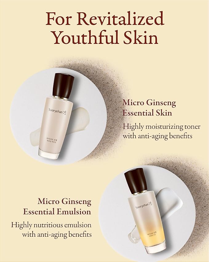 SOORYEHAN Micro Ginseng Essential Skincare Special gift Set (11.2 fl oz) - Boosts Skin Density, Elasticity, and Vitality . with Ginseng Liposome™ for Youthful Radiance – Korea Skincare.