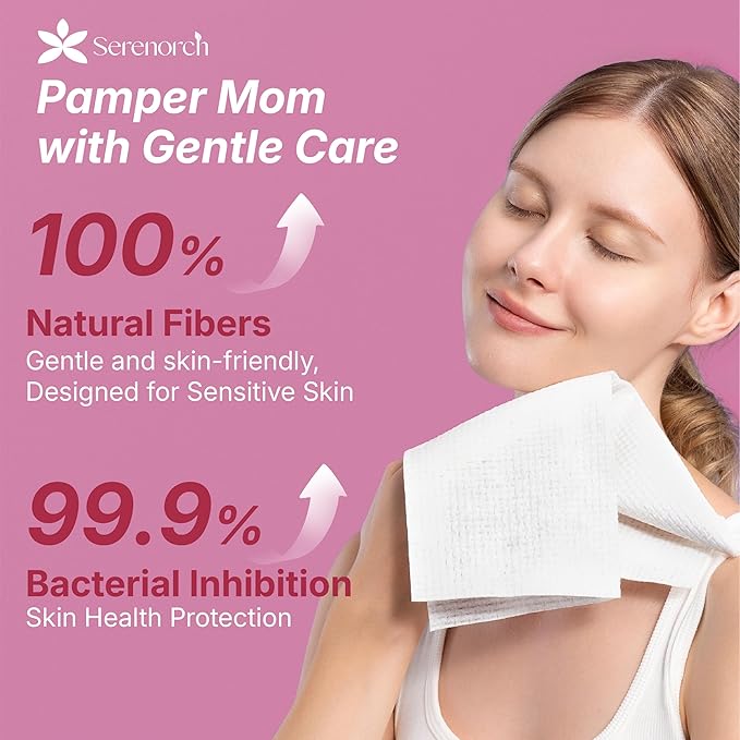 Mother's Day for Mom from Daughter Son, Disposable Face Towels XL 50 Count, Ultra Soft Facial Tissues for Sensitive Skin, Makeup Remover Dry Wipes, Best Mom Birthday Gift Ideas