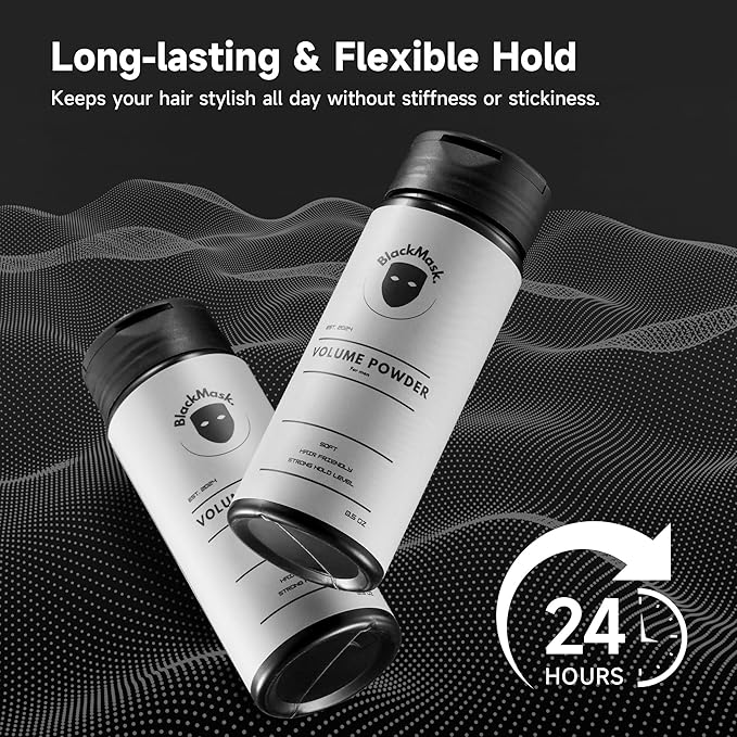 Hair Texture Powder for Men, Easy-to-Apply Styling Powder for Dry Hair Looks