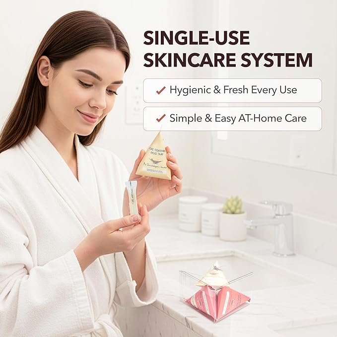 My Dermatologist's Vacation, PDRN, PORE TIGHTENING, COLLAGEN BOMB KKUG TAMP – Double-Acting Beauty Device with Micropoint ESSENCE STICK & AMPOULE, Korean Skincare Facial Serum Kit Single-Use Sets