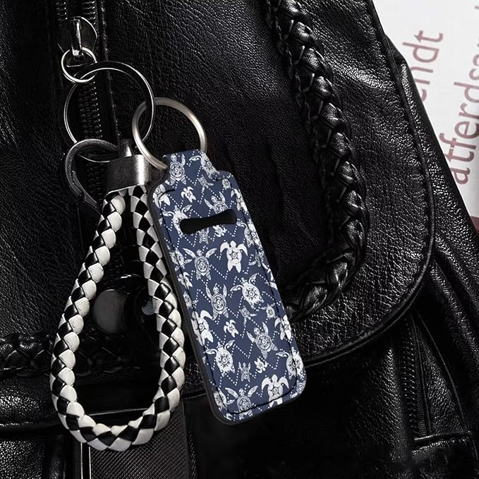 Pensura Chapstick Holder Keychain Fashion 5 Pcs Car Keychain Holder Portable Chapstick Holder Keep from Scratched and Dust