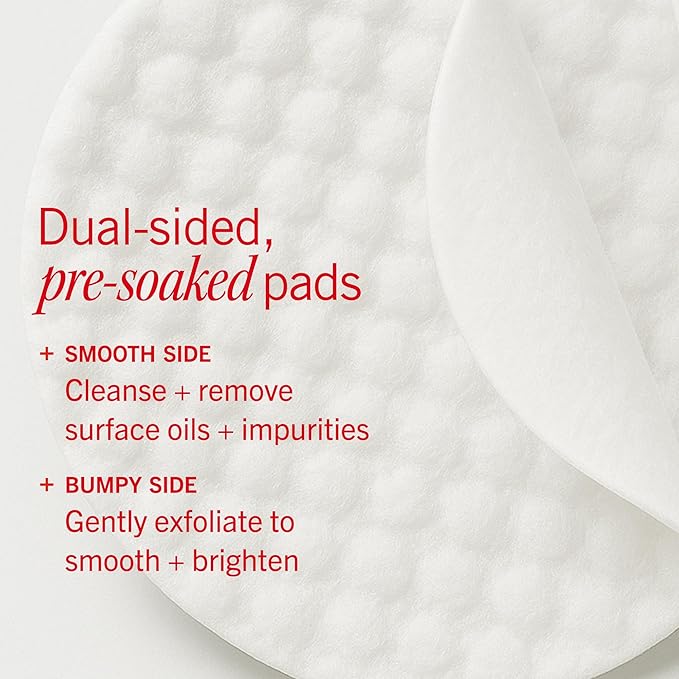 First Aid Beauty - Facial Radiance Pads with Glycolic & Lactic Acids, Daily Exfoliating Pads with AHA, Visibly Smaller Pores, Help Tone & Brighten Skin, One-Step Makeup Prep, Compostable, 90ct