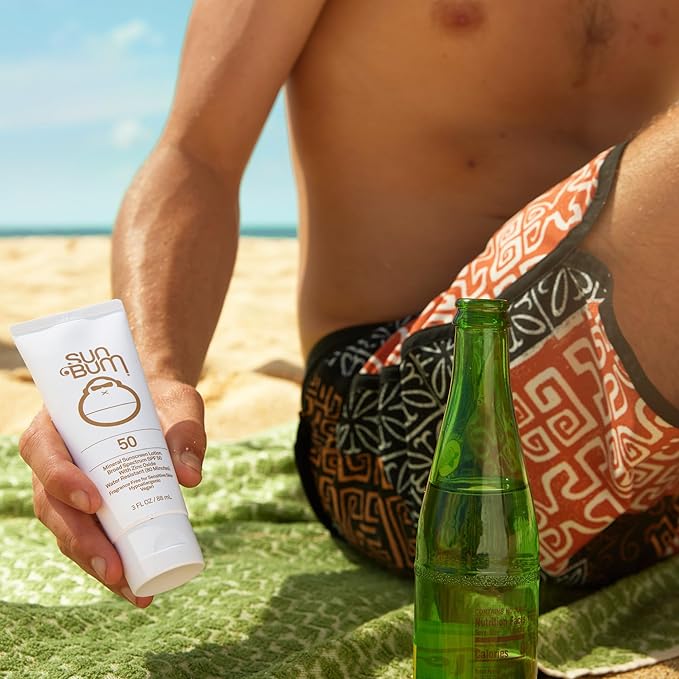 Sun Bum Mineral Spf 50 Sunscreen Lotion Vegan and Hawaii 104 Act Compliant (Octinoxate & Oxybenzone Free) Broad Spectrum Natural Sunscreen With UVA/UVB Protection 2 Pack