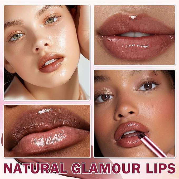DAMUSI 2PCS Tinted Lip Balm,Moisturizing Lipstick for Women,Hydrating Solid Lip Gloss,Sheer Formula and Lightweight Lip Care Balm for Dry Lips（Black Candy）