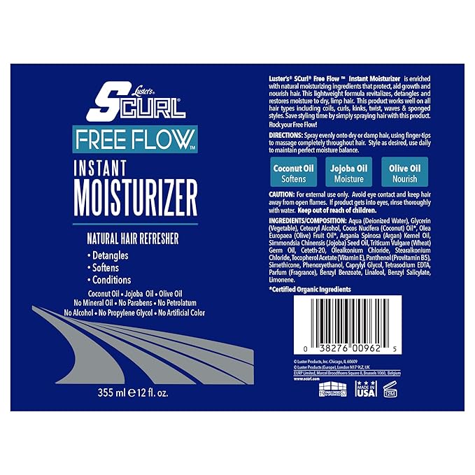 Luster's SCurl Free Flow Instant Moisturizer