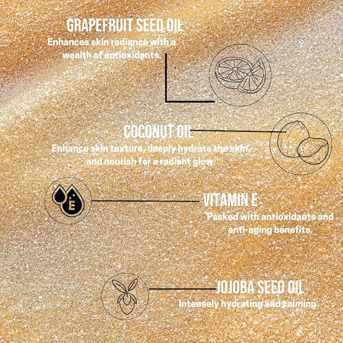 Grapefruit Tanning Oil SPF 15 – Vegan, Dermatologist Tested Sun Oil | Broad Spectrum UVA/UVB Protection | Moisturizing Formula for Hydrated Skin & Natural Sun-Kissed Glow | 3.4fl.oz