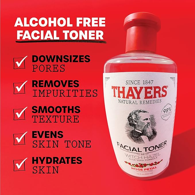 Rose Toner 12 oz and 3oz Travel Size Toner Bundle