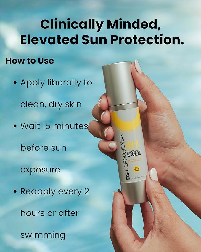 UV-X Mineral Sunscreen SPF 40 – Broad Spectrum Daily Facial Sunscreen, 1.75 oz (50g) (Non-Tinted)