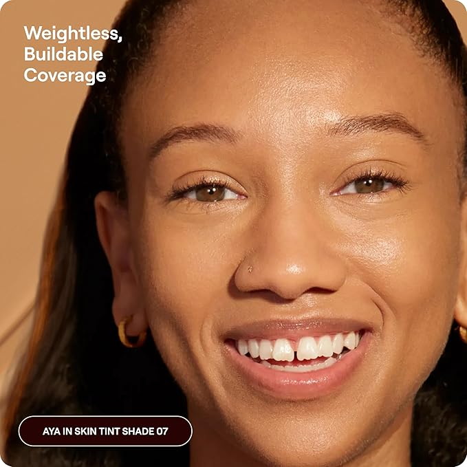 Live Tinted Hueguard Skin Tint SPF 50 - Tinted Mineral Sunscreen with Light-Medium Buildable Coverage With a Hydrating and Radiant Finish - Water and Sweat Resistant, 1.35 fl oz - Shade 07
