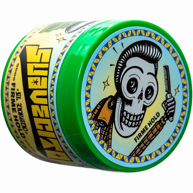 Suavecito Pomade Firme (Strong) Hold 4 oz, 1 Pack - Pomade For Men - Medium Shine Water Based Wax Like Flake Free Hair Gel - Easy To Wash Out - All Day Hold For All Hair Styles - El Dorado