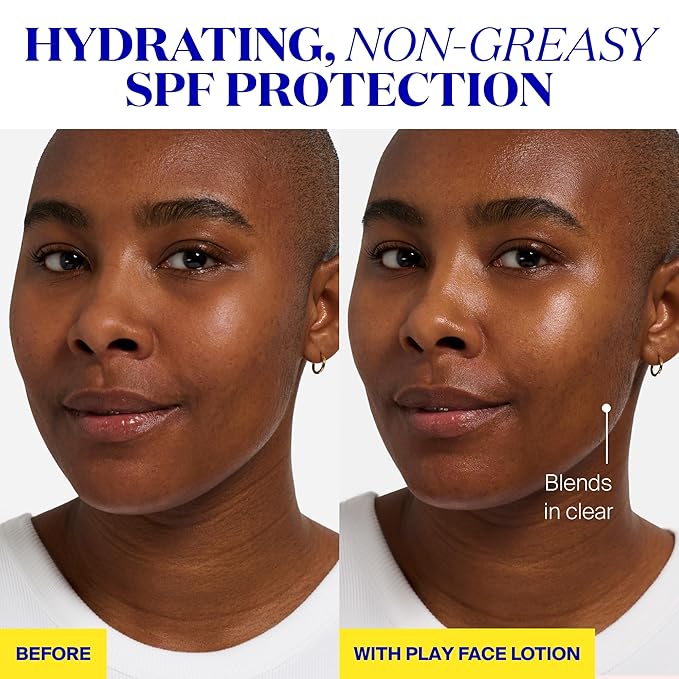 Supergoop! PLAY Everyday Face Lotion SPF 50 - Lightweight, Non-Greasy Formula - Natural Finish - Fragrance Free - Water & Sweat Resistant - All Skin Types - 1.7 fl oz
